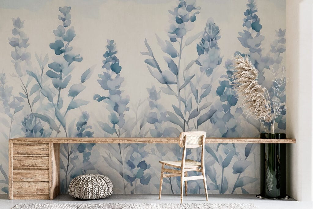 Blauwe twijgen groeien samen — interieur 2