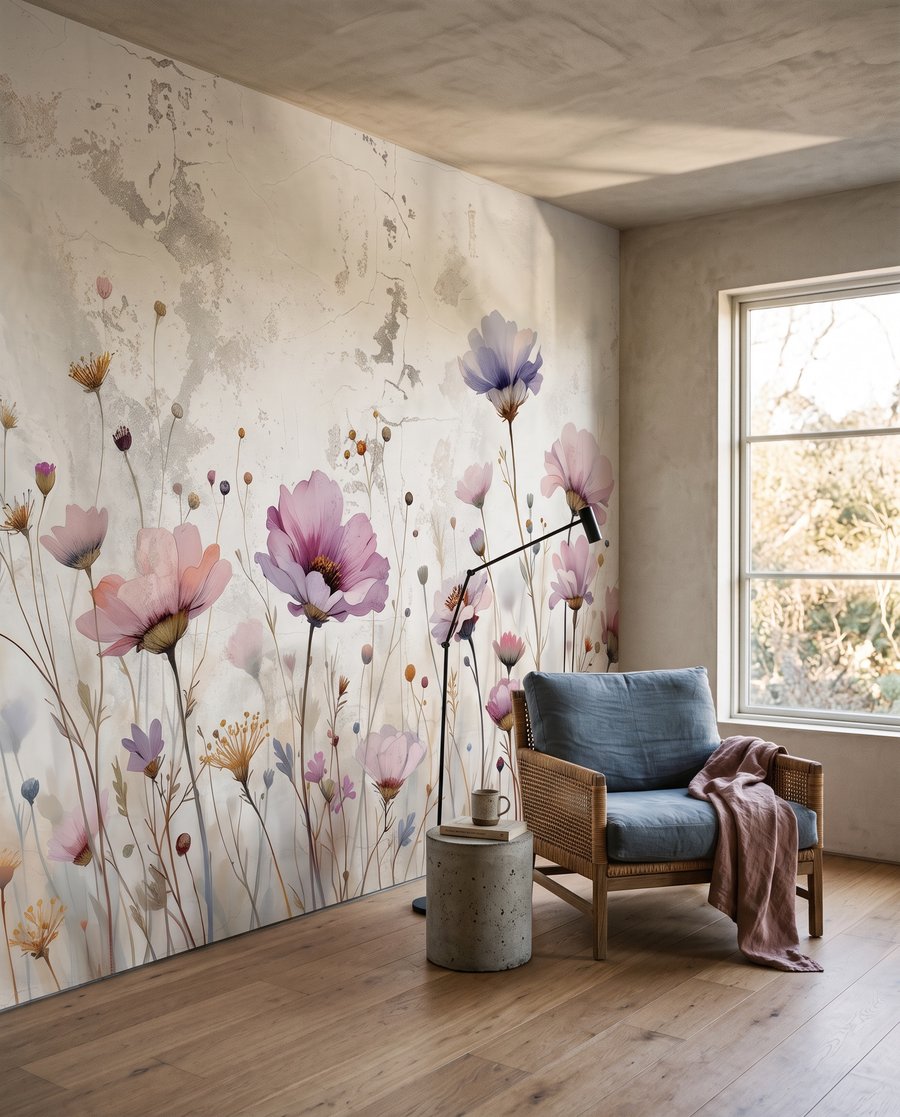 Bloemen op lange stelen — interieur 3