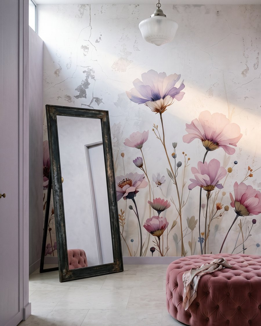 Bloemen op lange stelen — interieur 4