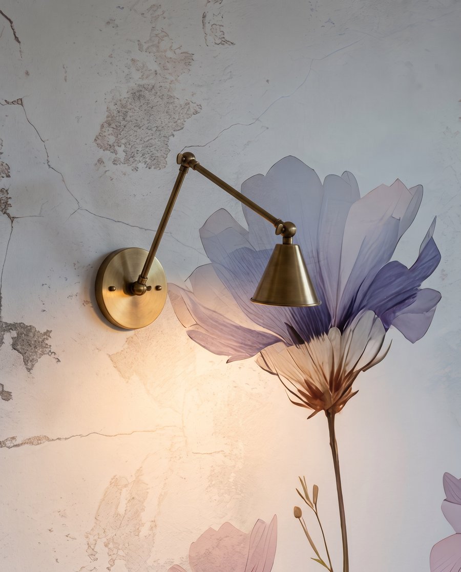 Bloemen op lange stelen — detail