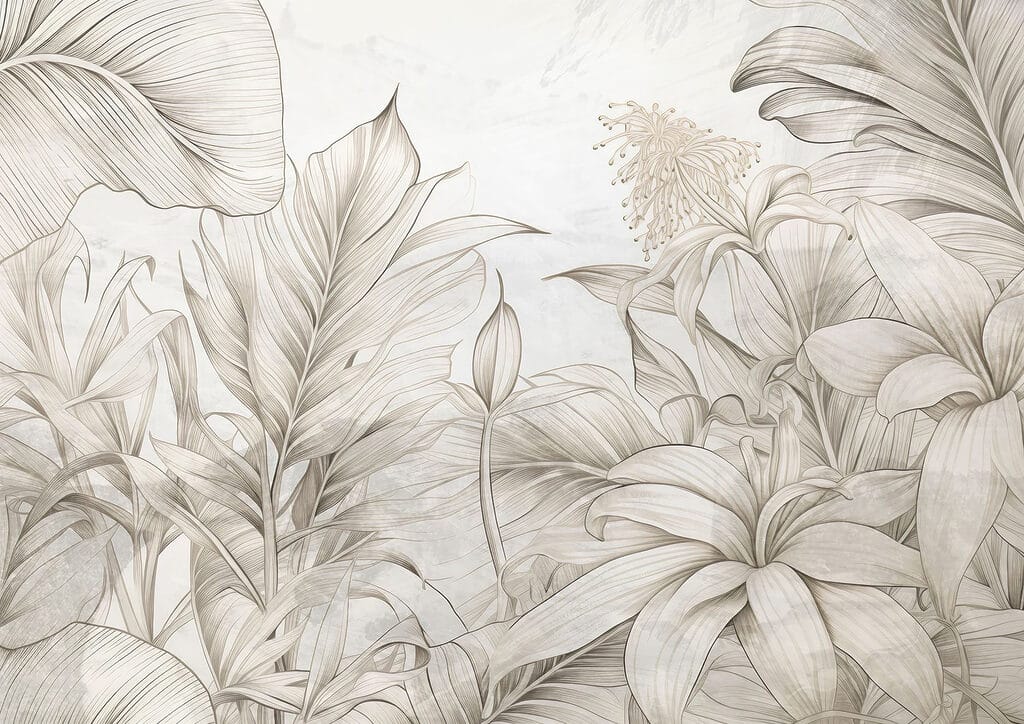 De omhelzing van de natuur in monochrome tinten — volledig ontwerp