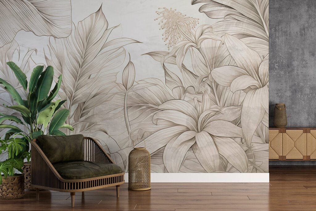 De omhelzing van de natuur in monochrome tinten — interieur 2
