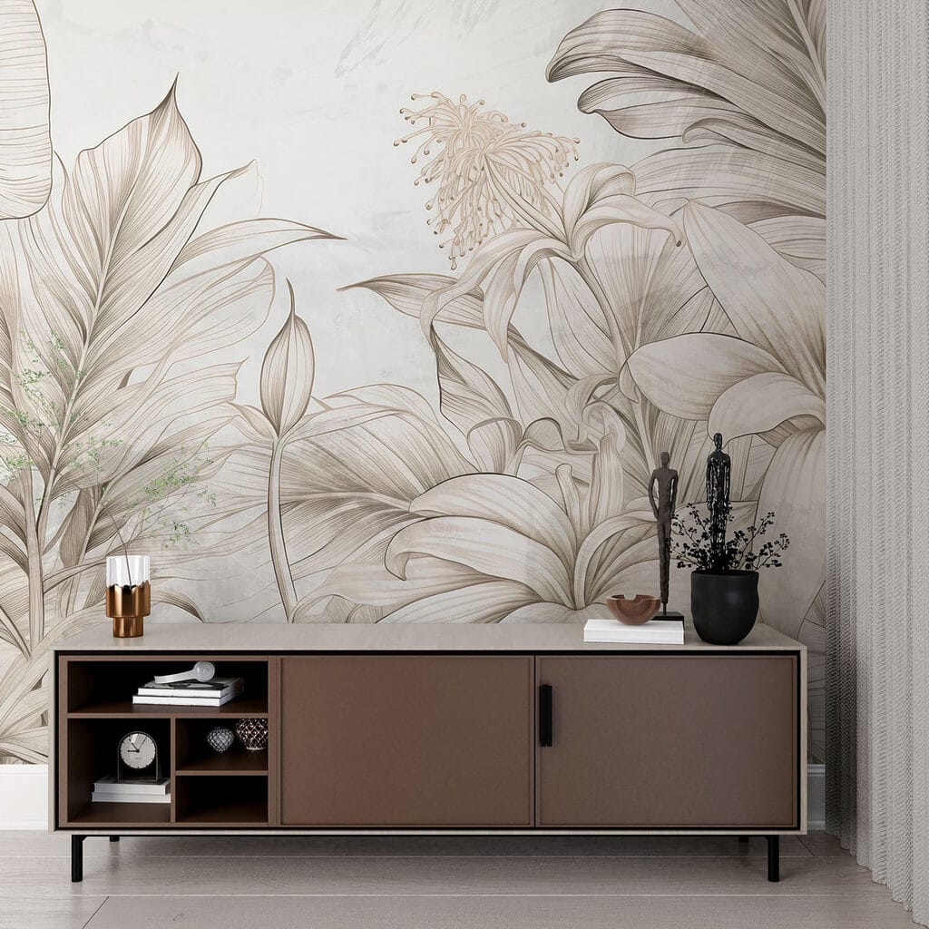 De omhelzing van de natuur in monochrome tinten — interieur 3