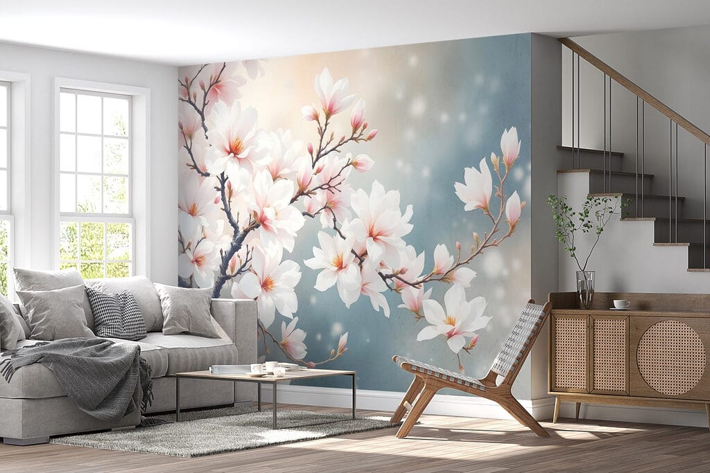 Magnolia in zacht tegenlicht — interieur 2