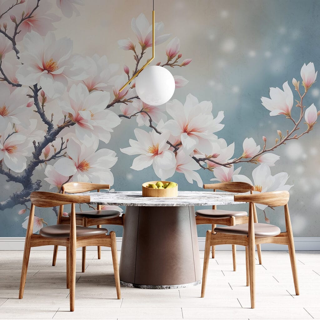 Magnolia in zacht tegenlicht — interieur 3