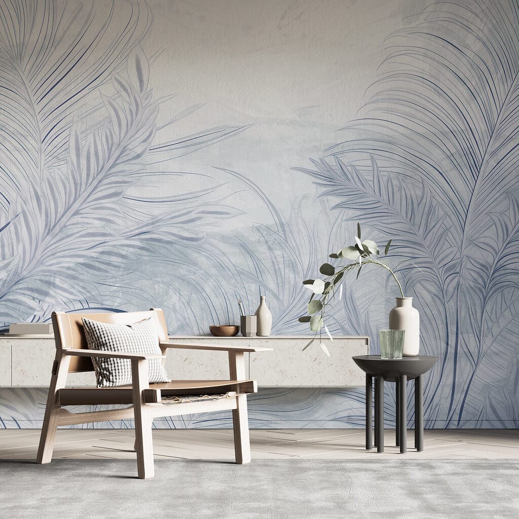 Palmveren in dunne mistlijnen — interieur 2