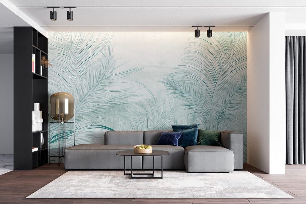 Palmveren in dunne mistlijnen — interieur 2
