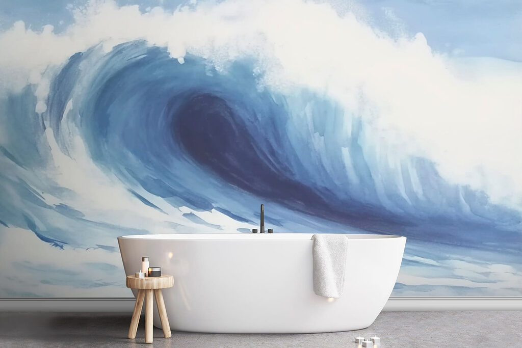 Grote golf in de oceaan — interieur 2
