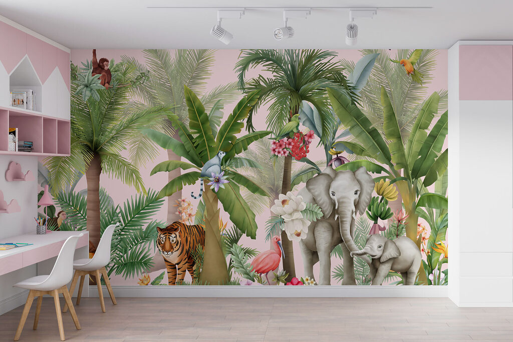 Jungledieren onder de palmen — interieur 3