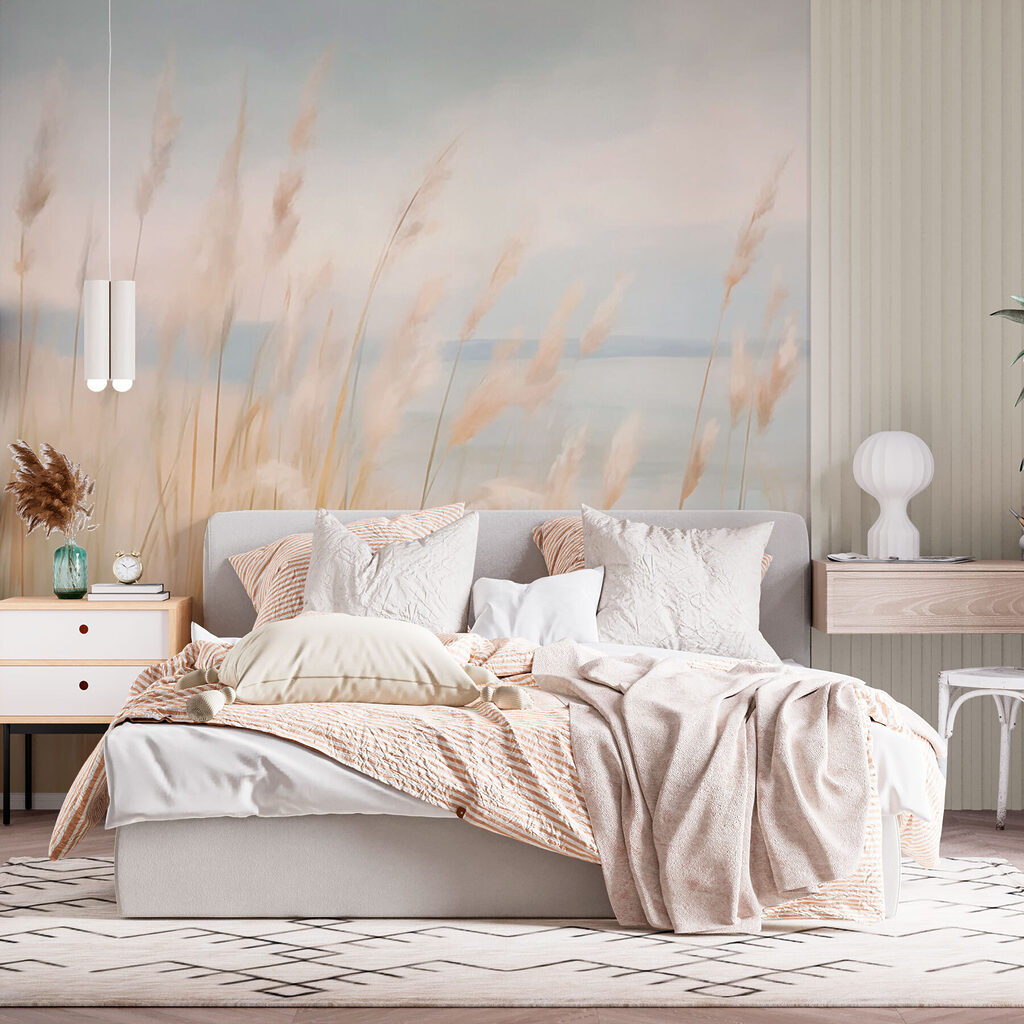 Hoog gras met water op de achtergrond — interieur 1