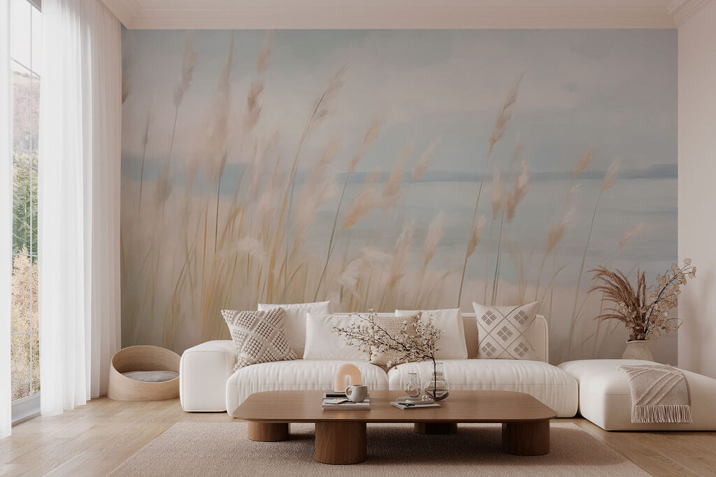 Hoog gras met water op de achtergrond — interieur 2