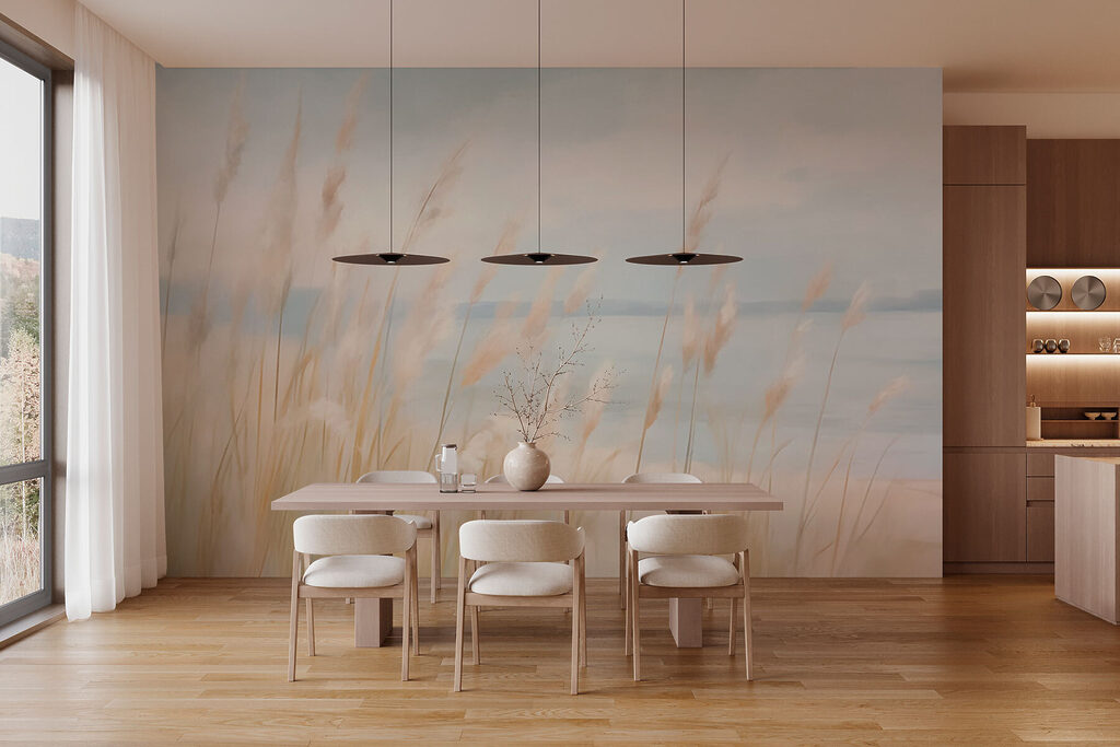 Hoog gras met water op de achtergrond — interieur 3