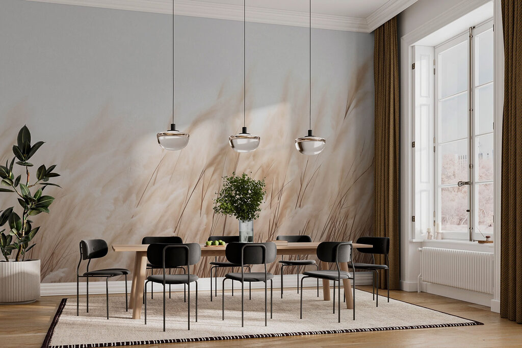 Grashalmen buigen naar rechts — interieur 1