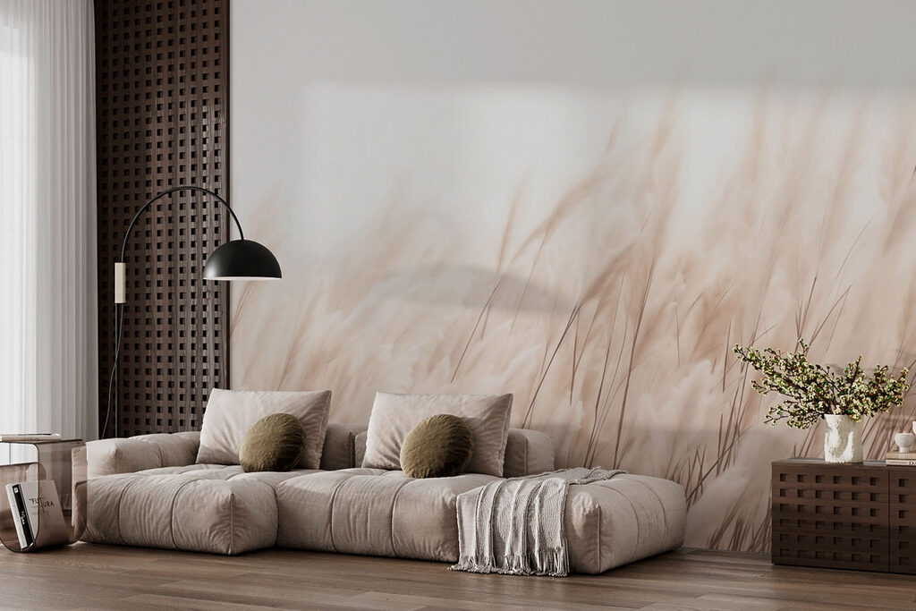Zachte grassen in zacht zonlicht — interieur 3