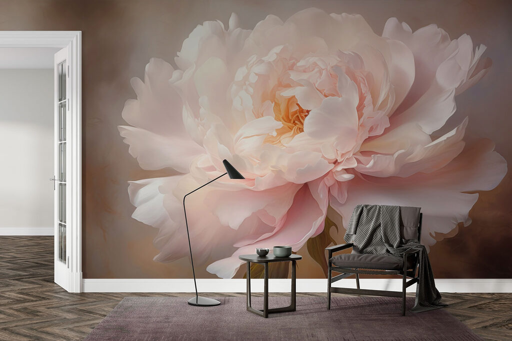 Roze bloem in licht — interieur 2