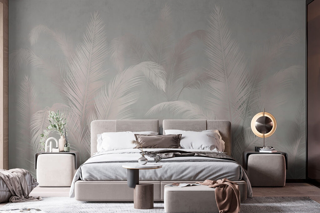 Grijze pluimen met roze — interieur 1