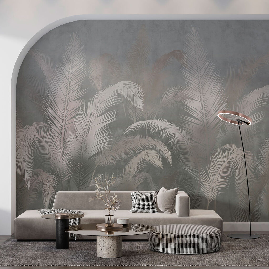 Fluistering van de natuur in zachte tinten in een interieur