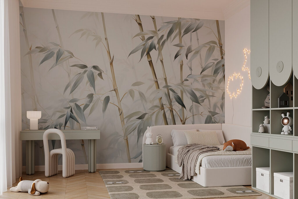 Bamboe in zachte, serene tinten — interieur 2