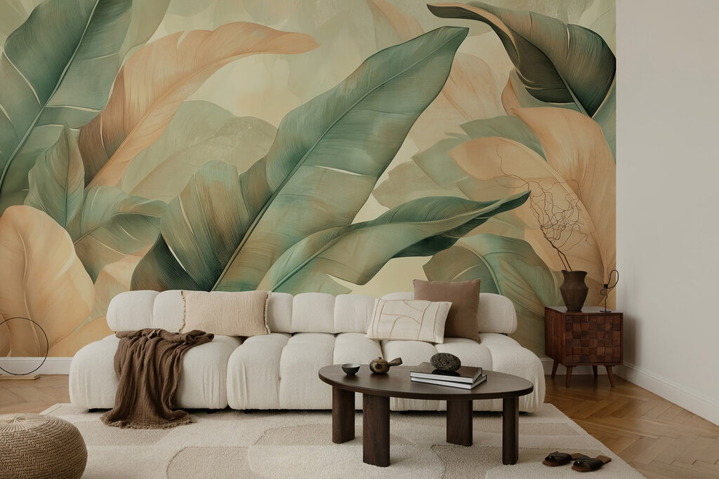 Groene bladeren met zandtinten — interieur 4