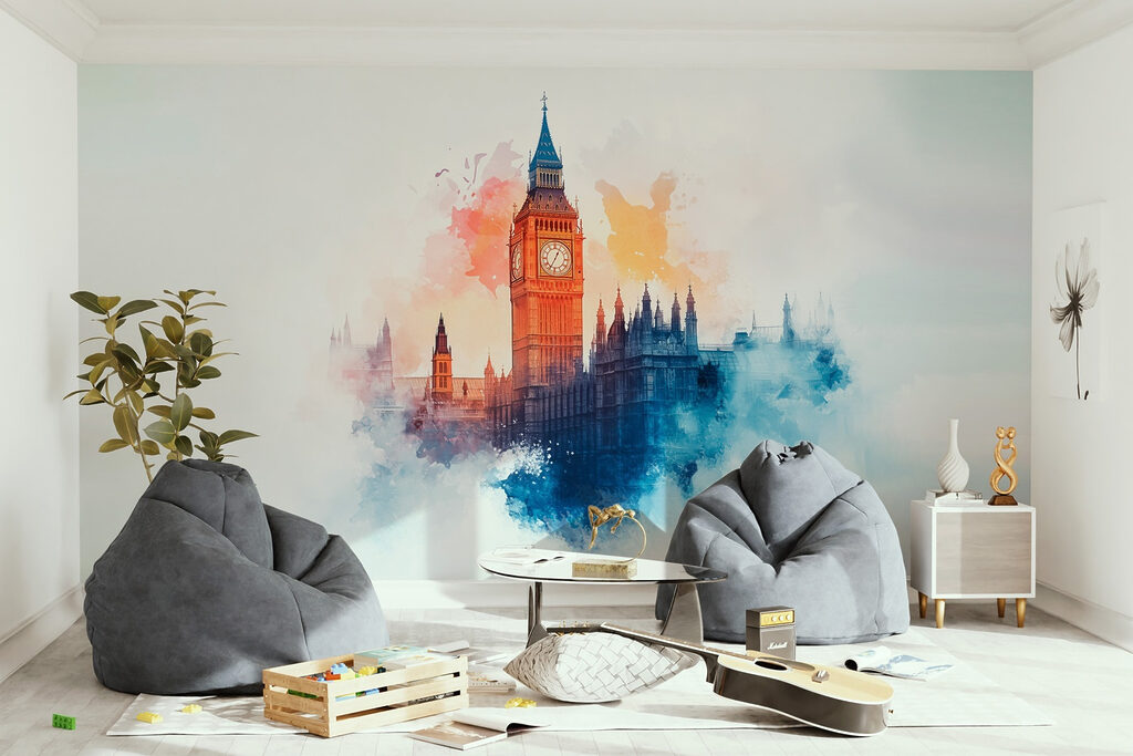 Big Ben in waterverf — interieur 1