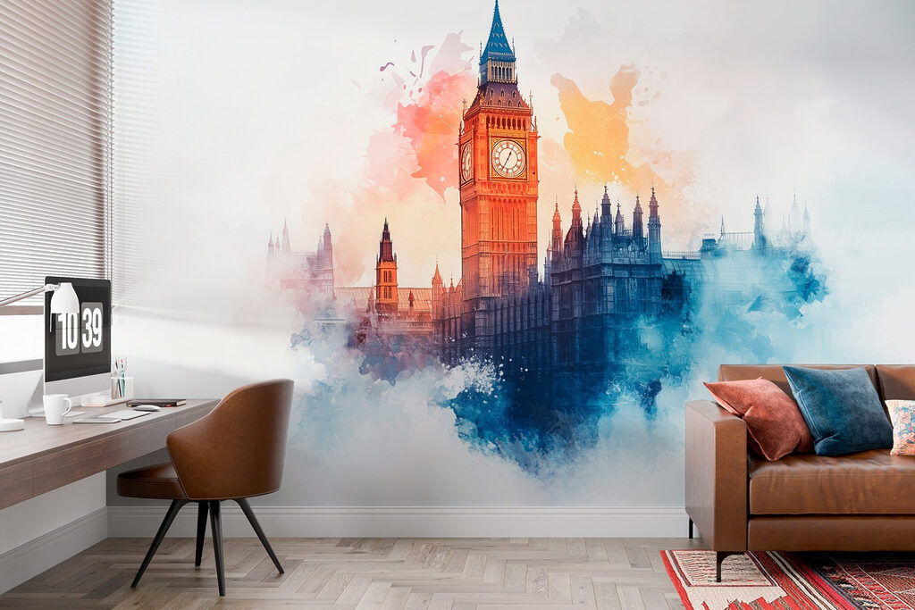 Big Ben in waterverf — interieur 2