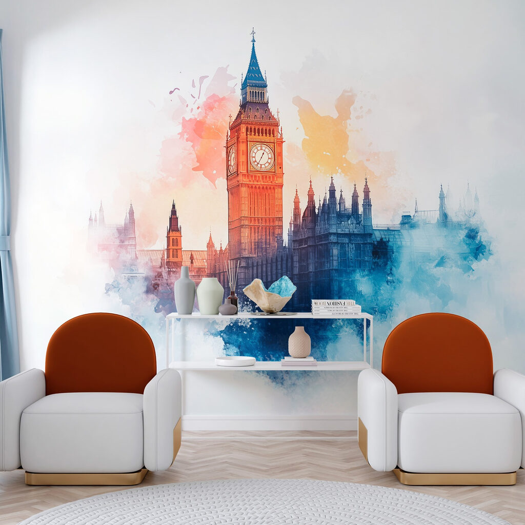 Big Ben in waterverf — interieur 3