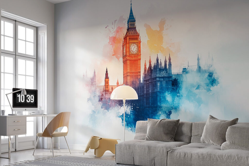 Big Ben in waterverf — interieur 4