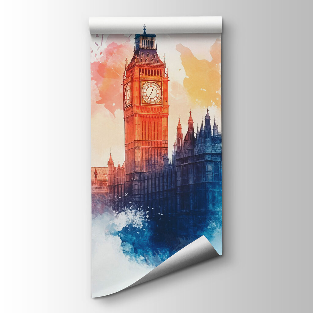 Big Ben in waterverf — productweergave
