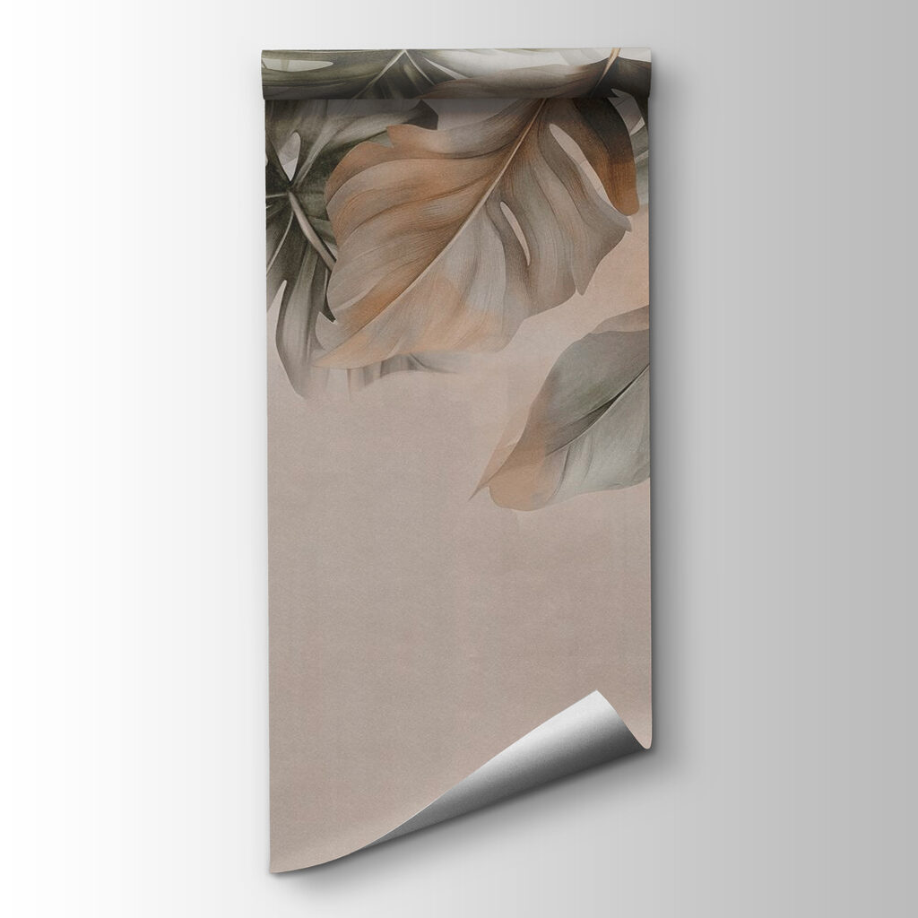 Hangende bladeren boven taupe — productweergave
