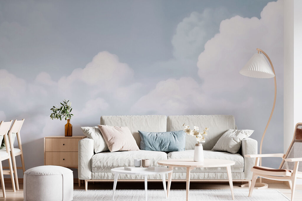 Witte wolken, zachte tinten — interieur 1
