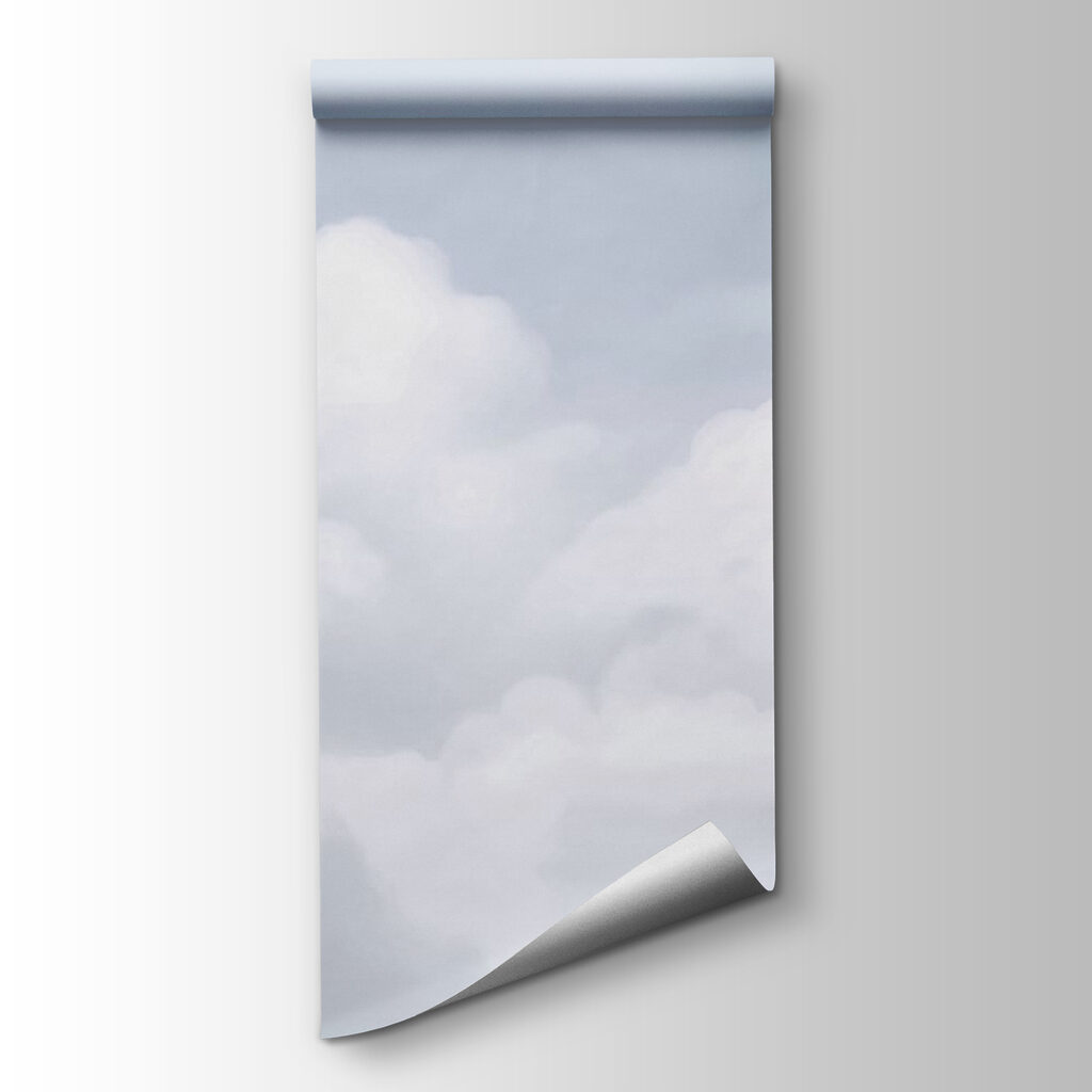 Witte wolken, zachte tinten — productweergave