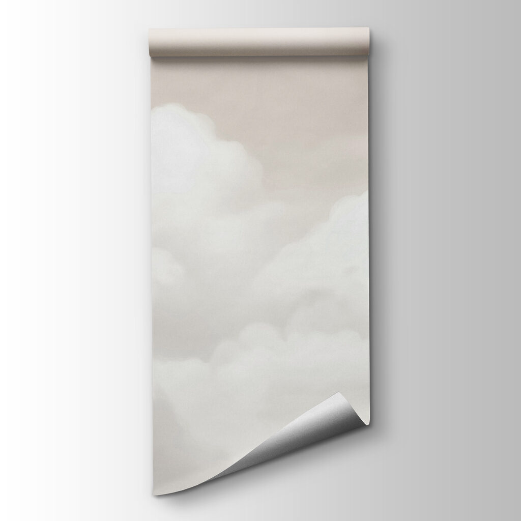 Witte wolken, zachte tinten — productweergave