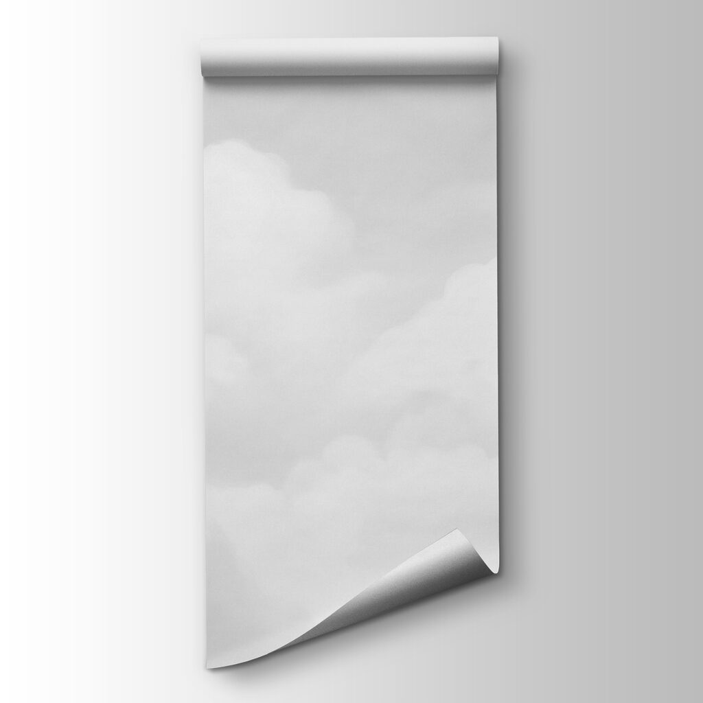 Witte wolken, zachte tinten — productweergave