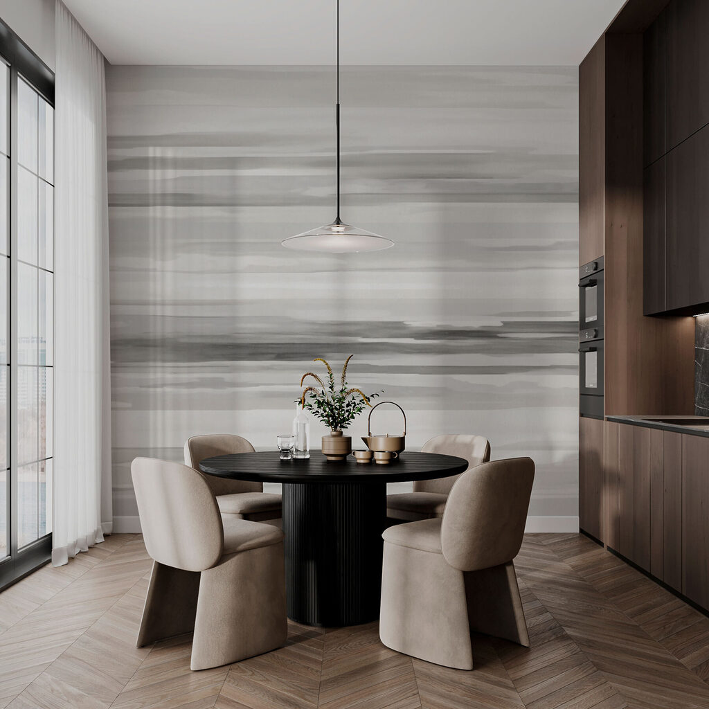 Grijze streken langs horizon — interieur 3