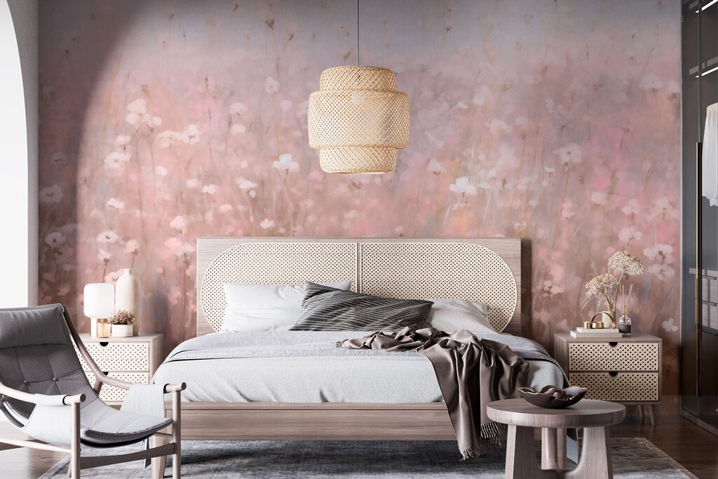 Roze weide vol bloemetjes — interieur 2