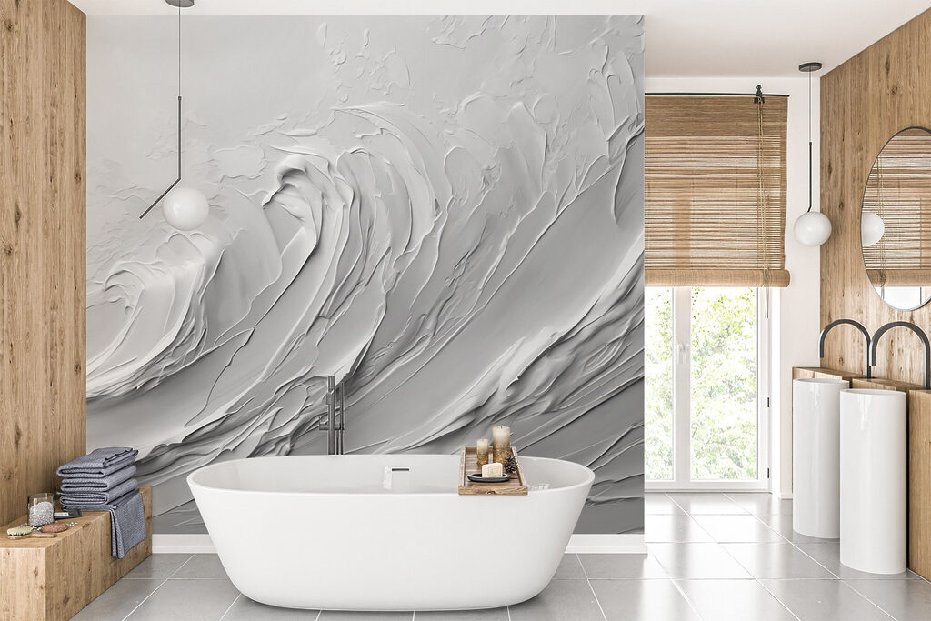 Witte branding in reliëf — interieur 2