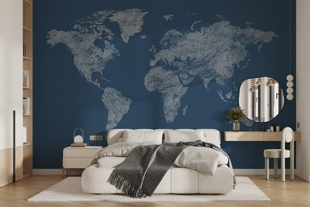Kaart van de wereld — interieur 1