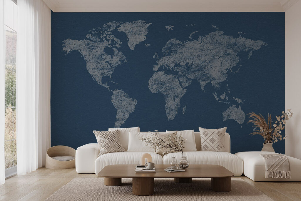 Kaart van de wereld — interieur 3