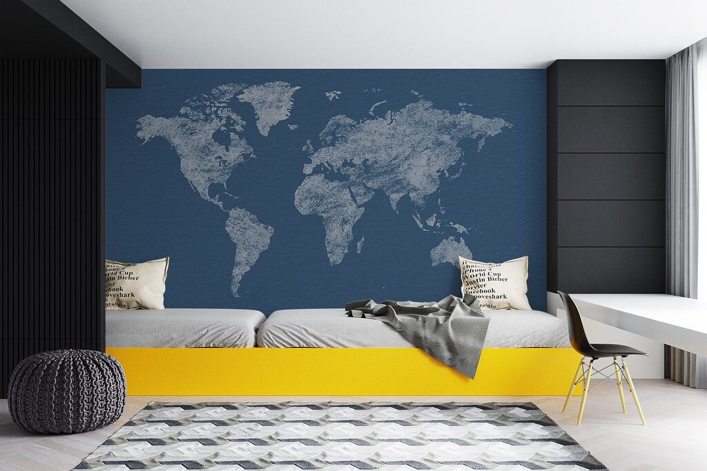 Kaart van de wereld — interieur 4