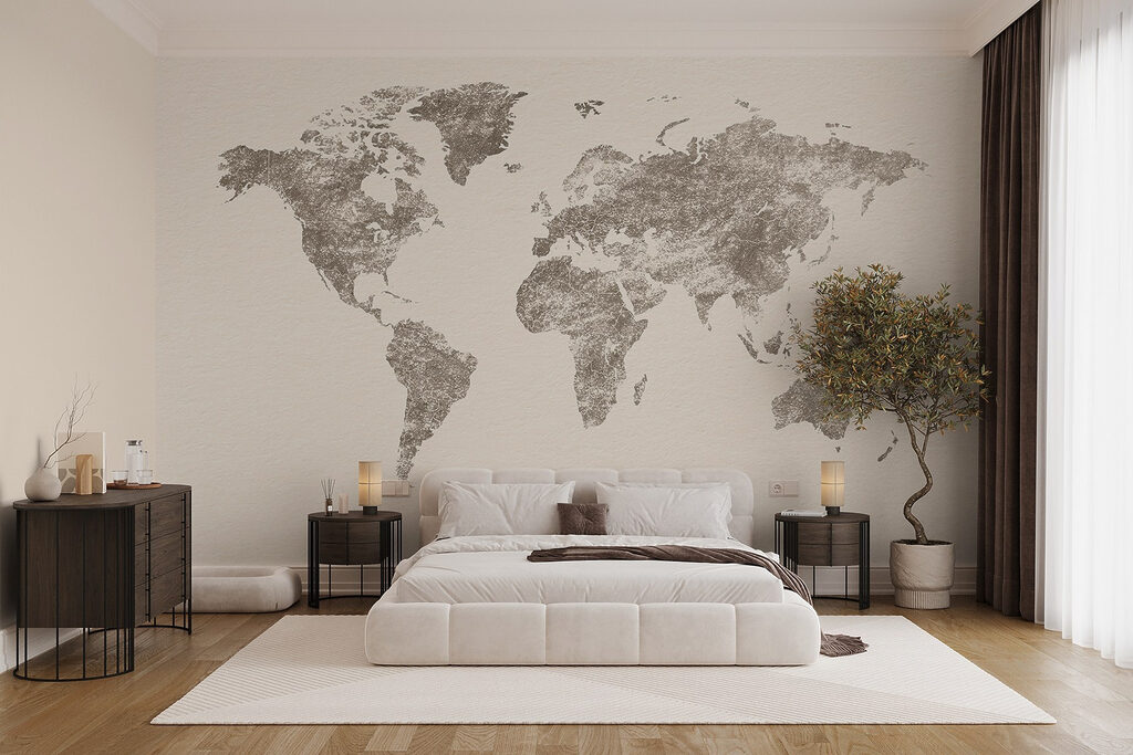 Kaart van de wereld — interieur 2