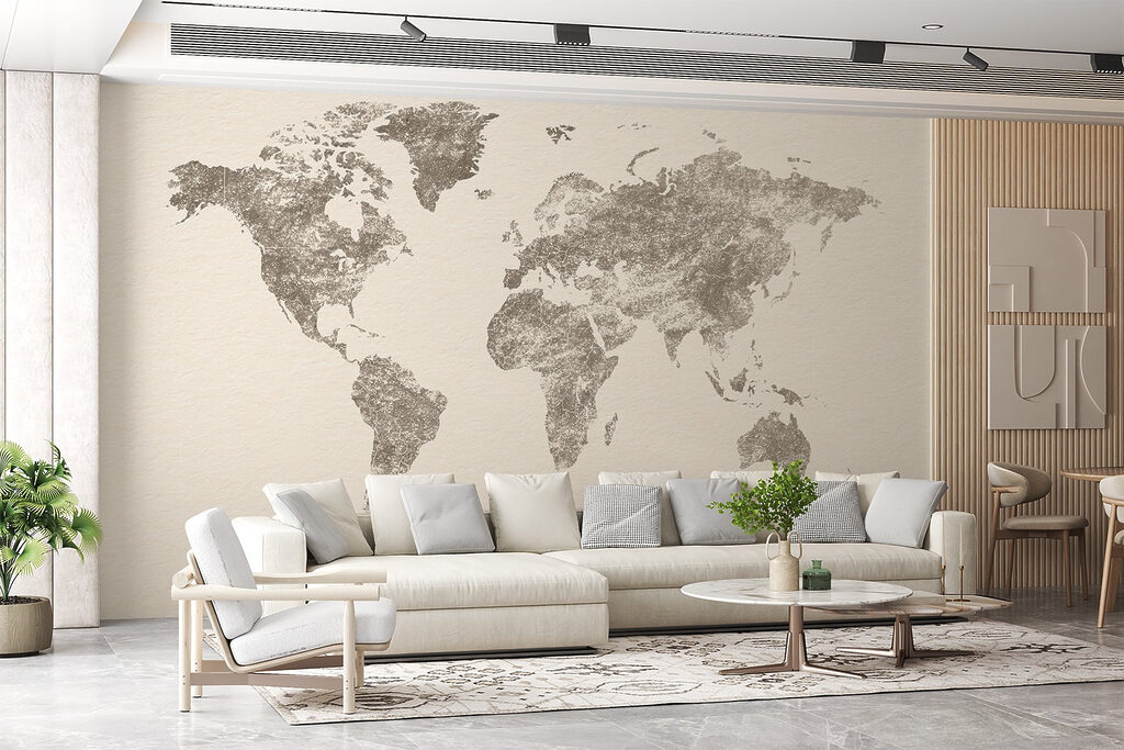 Kaart van de wereld — interieur 3
