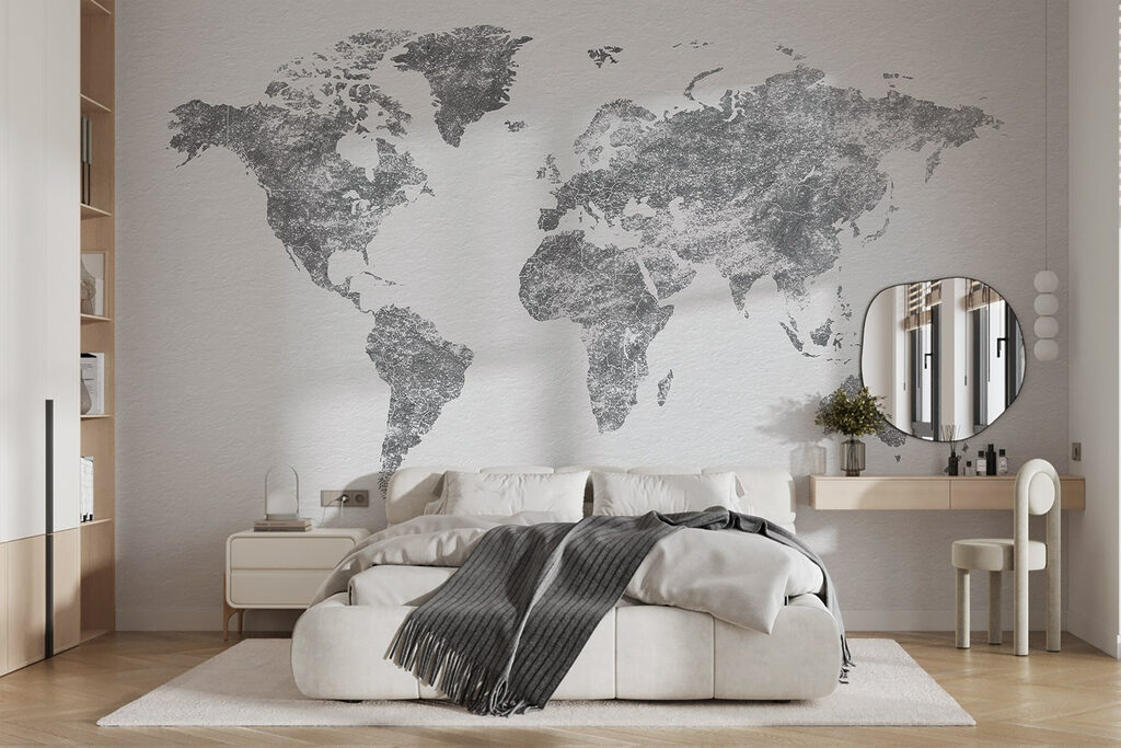 Kaart van de wereld — interieur 1