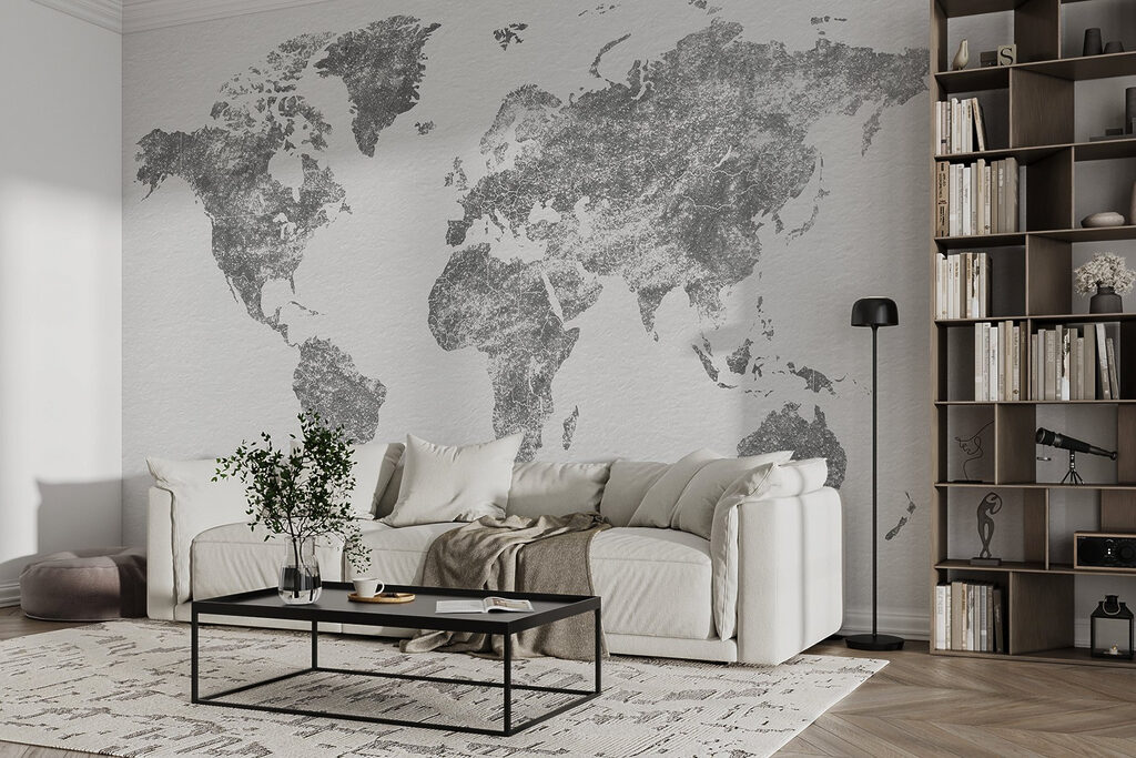 Kaart van de wereld — interieur 2