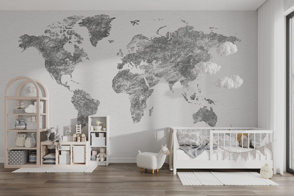 Kaart van de wereld — interieur 4