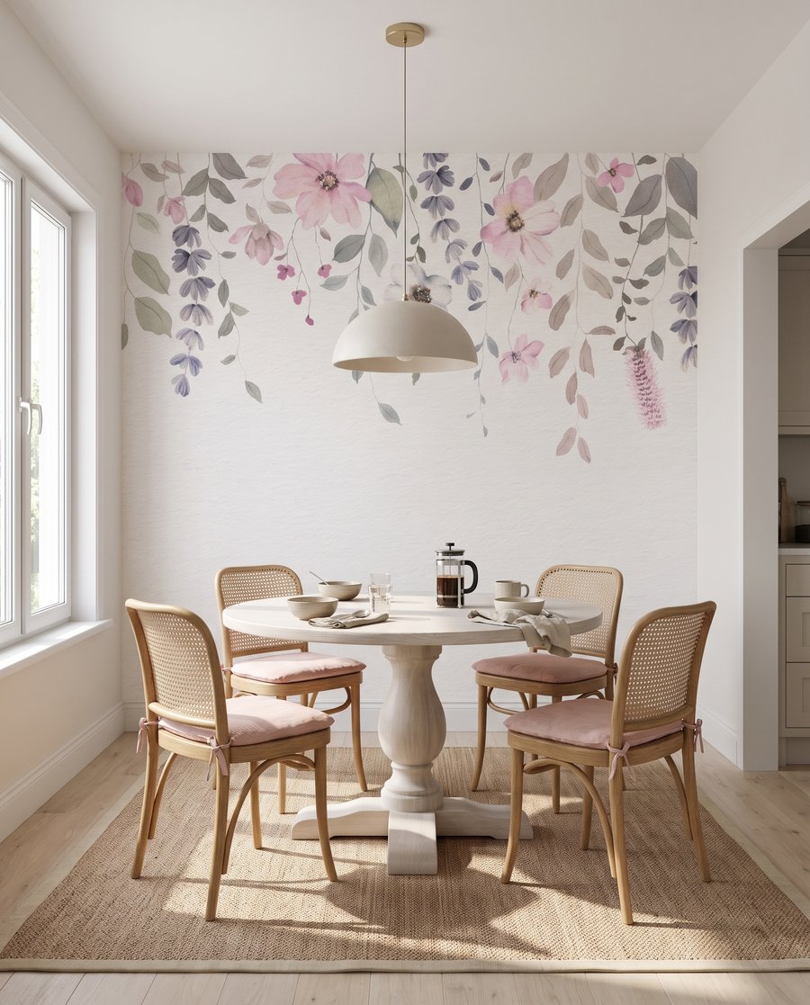 Hangbloemen langs de bovenrand — interieur 5