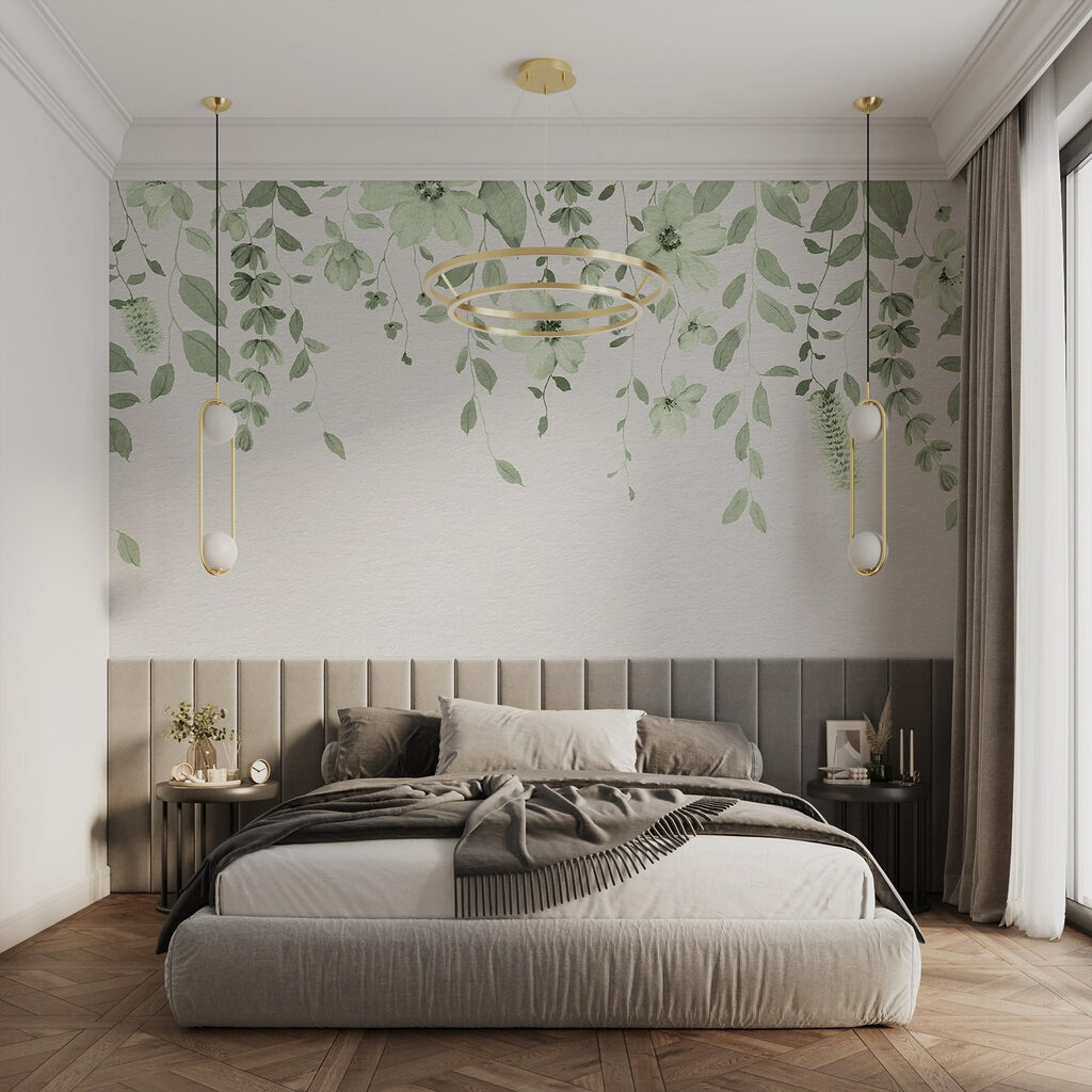Delicate bloemen in zachte tinten in een interieur