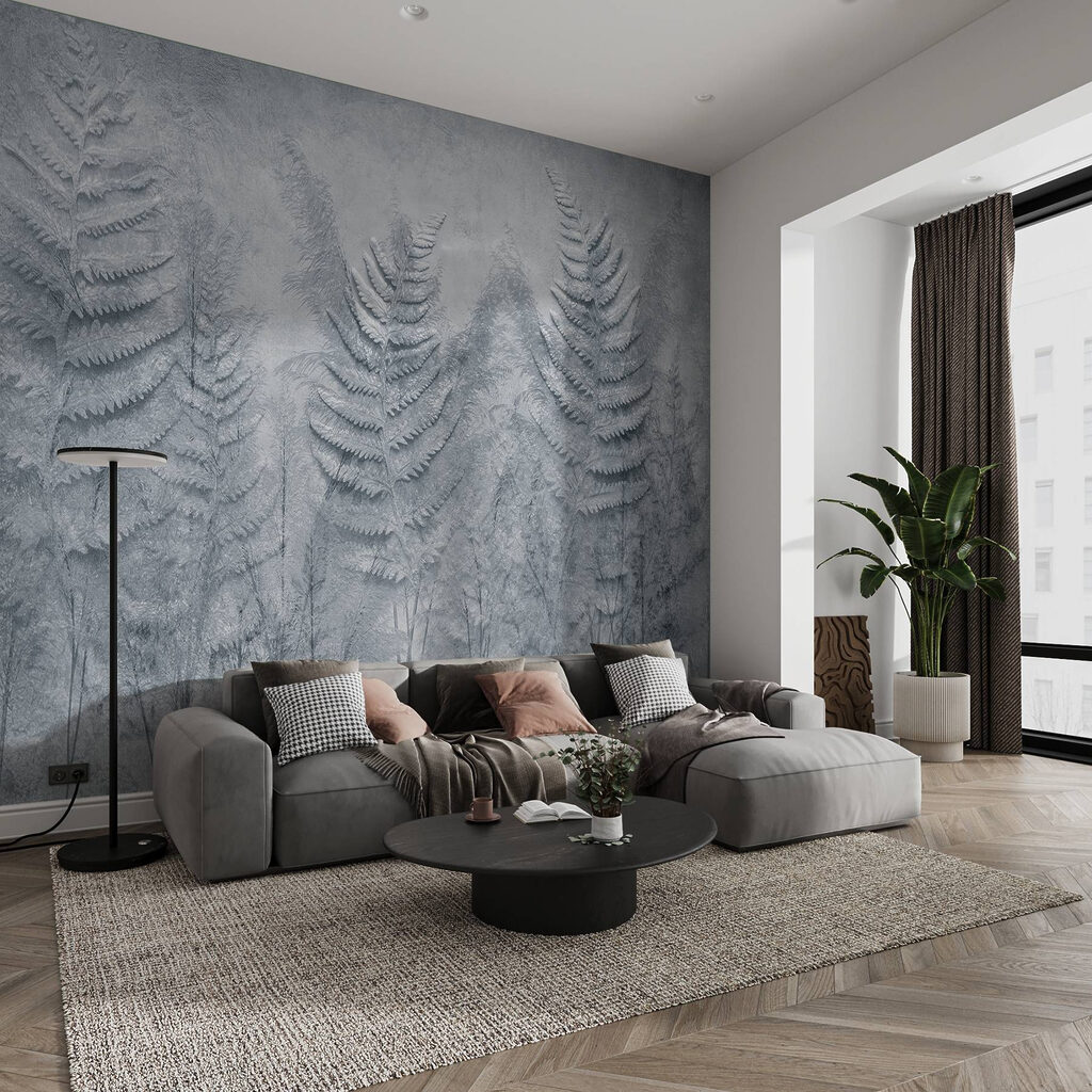 Dennen in verweerde inktlijnen — interieur 2