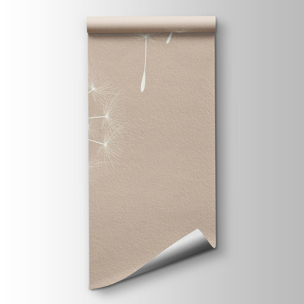 Zaadpluis op warm beige — productweergave
