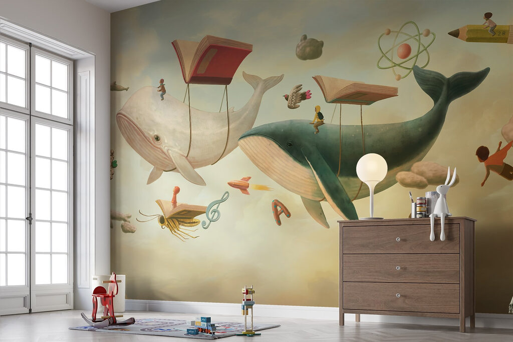Walvissen reizen tussen boeken — interieur 2