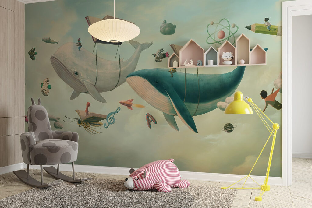 Walvissen reizen tussen boeken — interieur 3